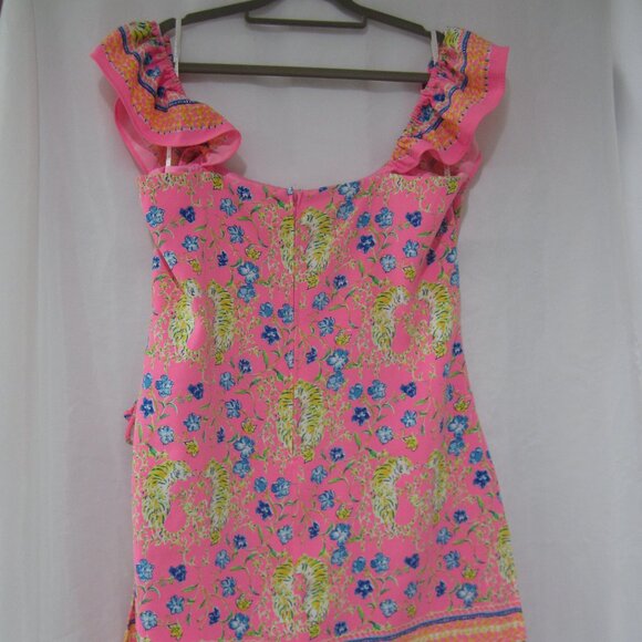 Lilly Pulitzer 16 Zoya Romper Tigress Garden - Picture 7 of 9